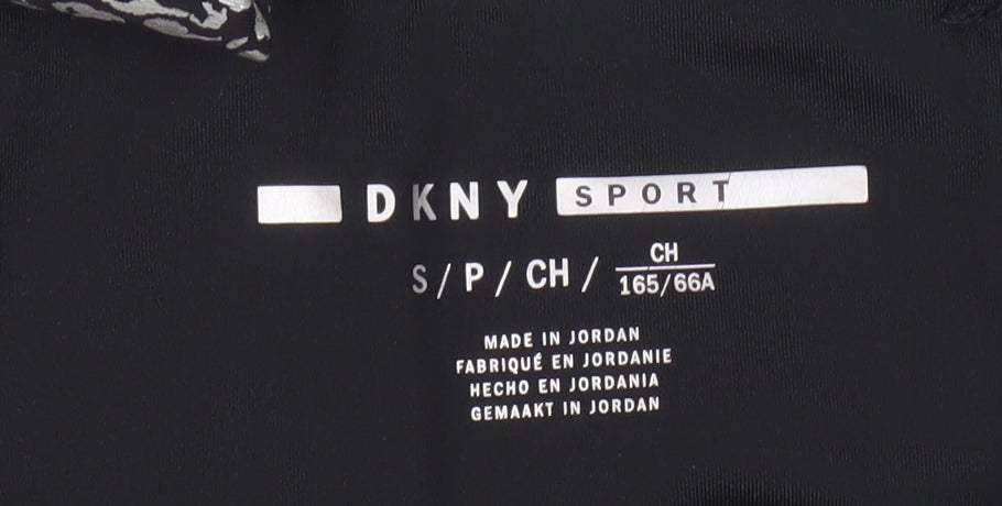 DKNY Women's Black Animal Print Leggings - Gym & Training, S
