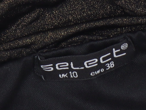 Select Women's Black Slip Dress - Size 10