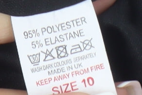 Select Women's Black Slip Dress - Size 10