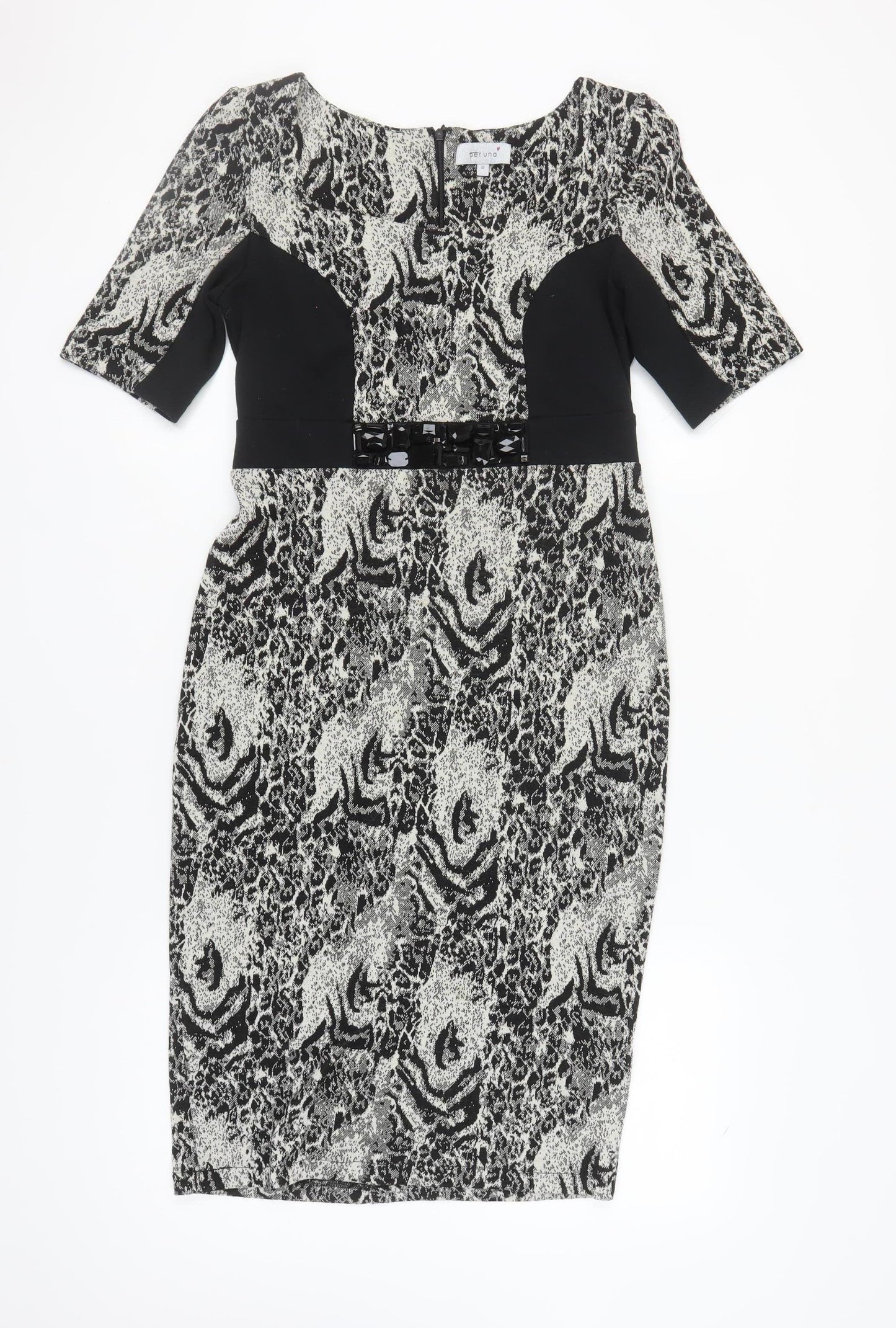 Marks and Spencer Women's Animal Print Pencil Dress Size 12