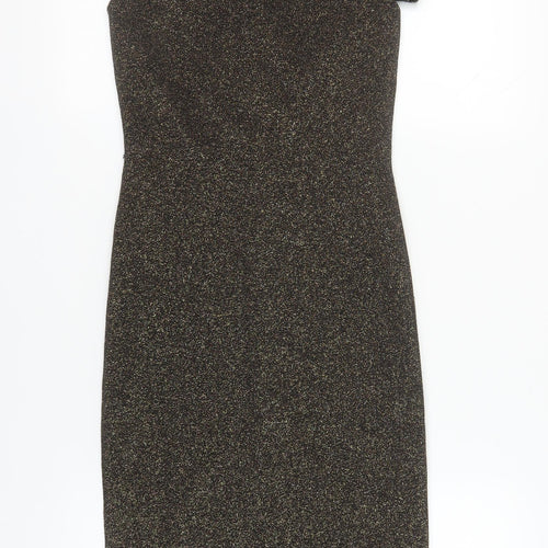 Ted Baker Women's Black Glitter Bodycon Dress