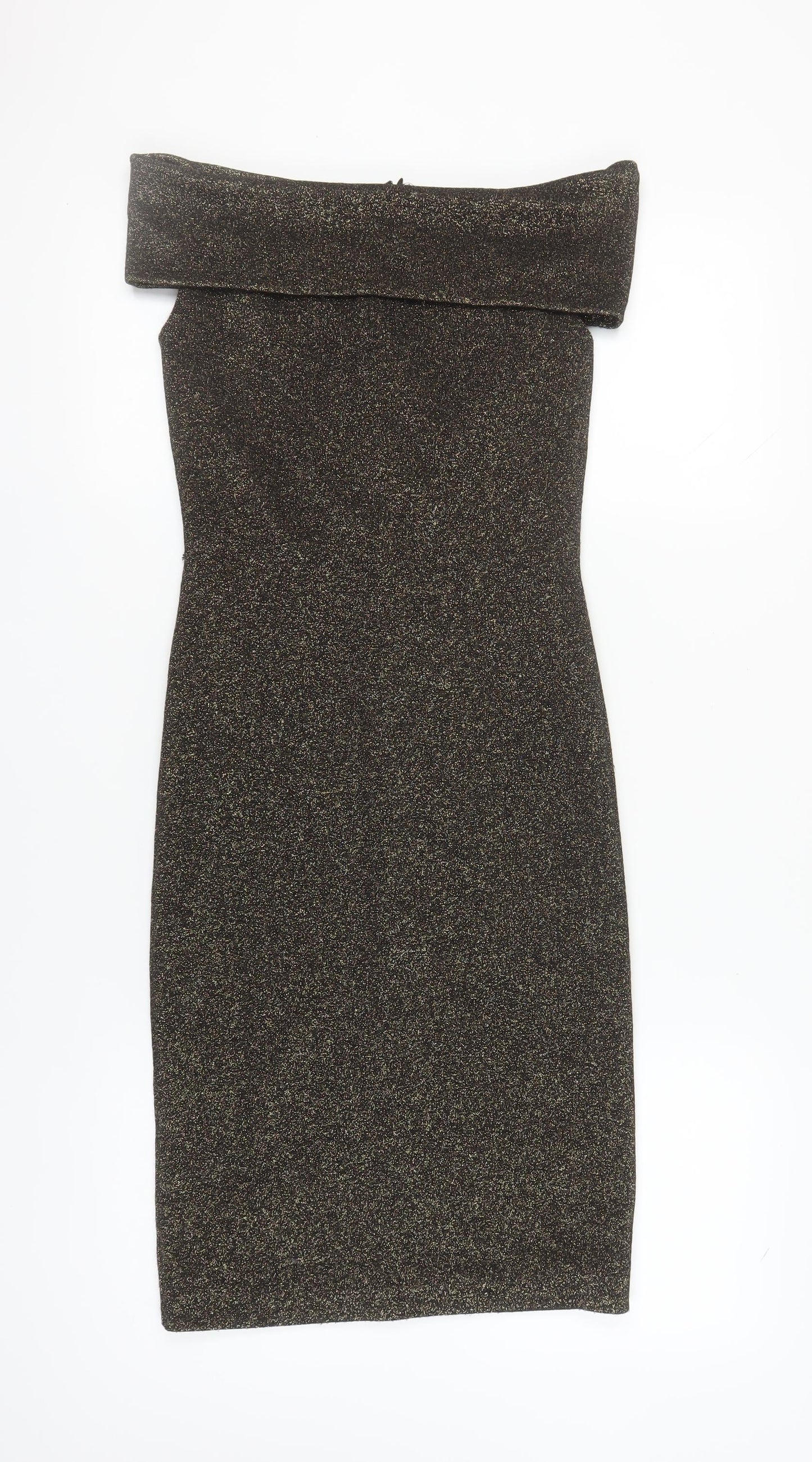 Ted Baker Women's Black Glitter Bodycon Dress