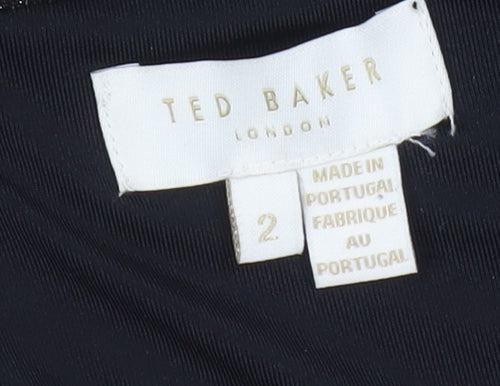 Ted Baker Women's Black Glitter Bodycon Dress