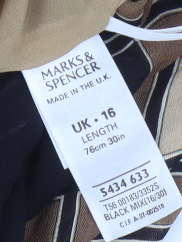 Marks and Spencer Women's Midi Geometric Skirt