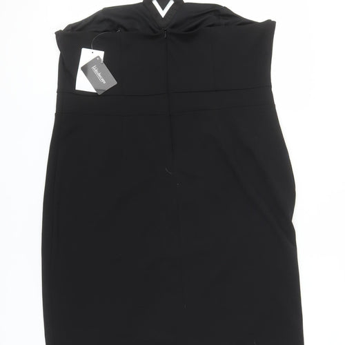 Kaleidoscope Black Womens Strapless Size 20 Dress