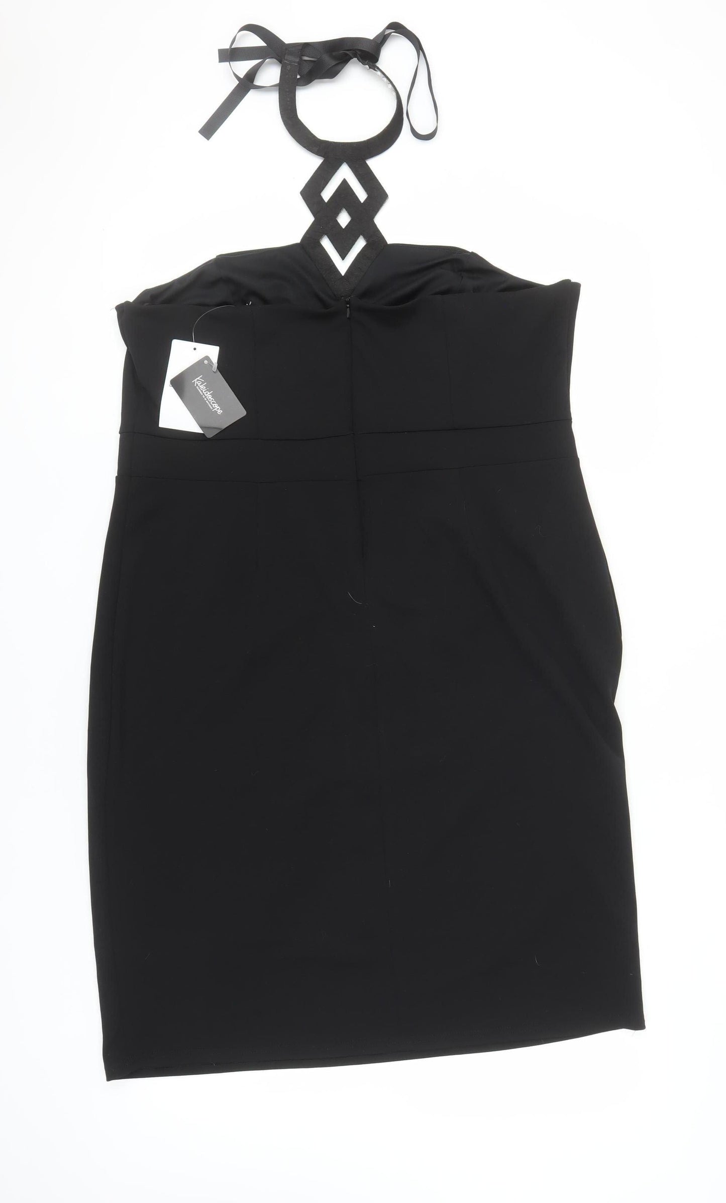 Kaleidoscope Black Womens Strapless Size 20 Dress