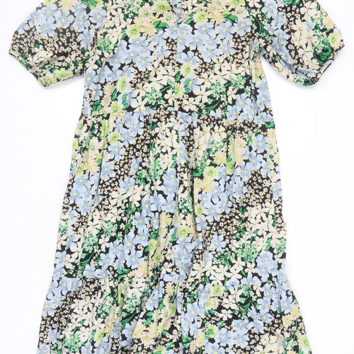H&M Women’s Multicoloured Floral Dress, Size S
