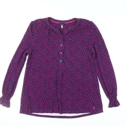 Joules Women's Multicoloured Polka Dot Blouse Size 12