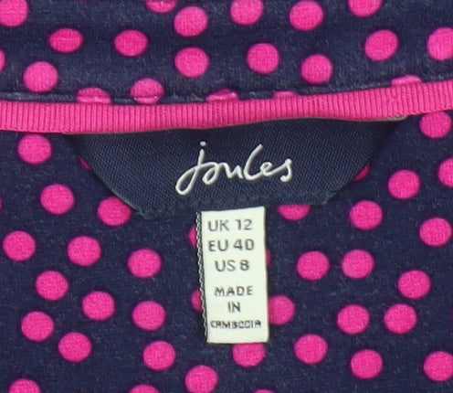 Joules Women's Multicoloured Polka Dot Blouse Size 12