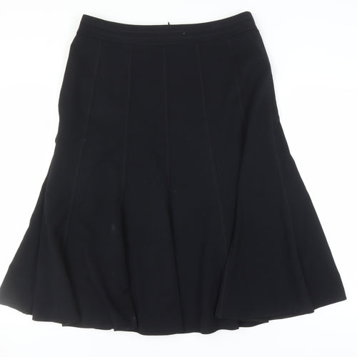 Marks and Spencer Women's Black Midi Skirt Size 14