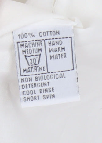 Monsoon Women's White Sleeveless Blouse Size 16