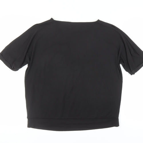 Oasis Women’s Black T-Shirt, Size S, Classic Casual