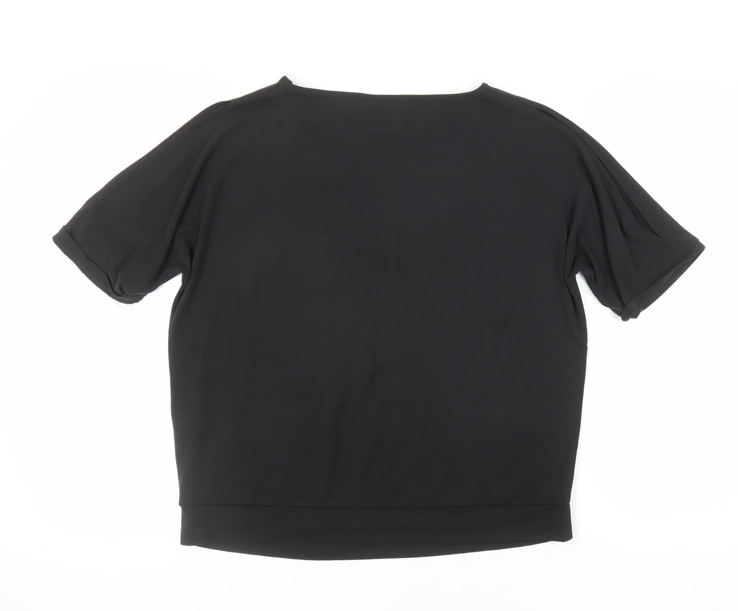 Oasis Women’s Black T-Shirt, Size S, Classic Casual