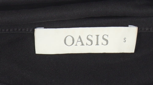 Oasis Women’s Black T-Shirt, Size S, Classic Casual