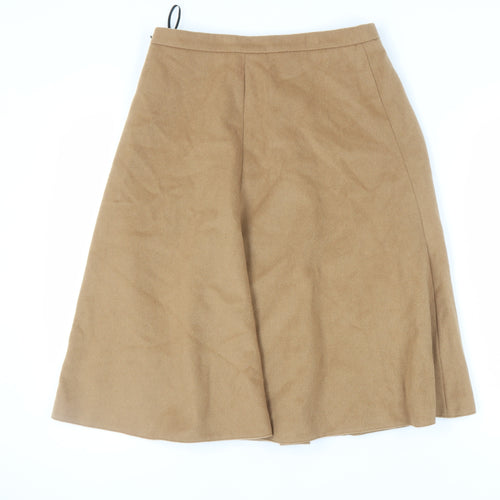 Marks and Spencer Women's Brown A-Line Skirt, Size 12