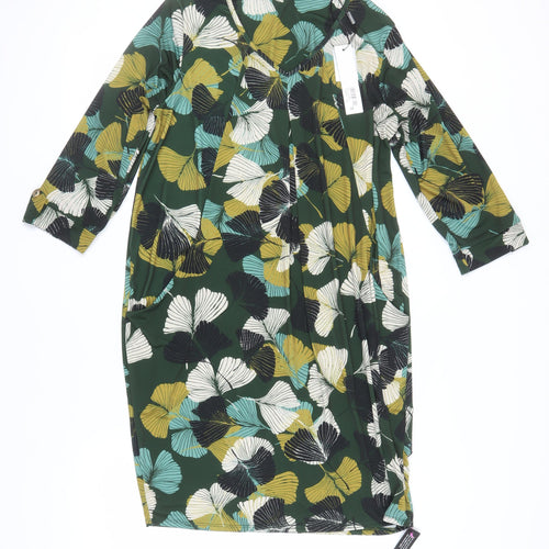 Roman Women's Multicoloured Floral Dress Size 14