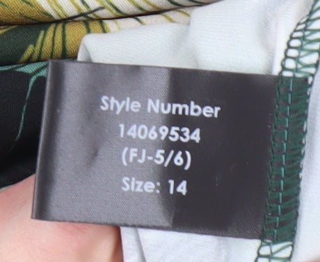 Roman Women's Multicoloured Floral Dress Size 14