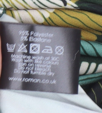 Roman Women's Multicoloured Floral Dress Size 14