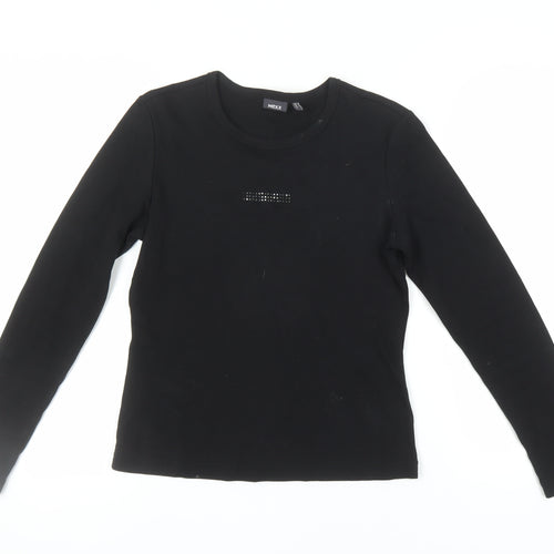 Mexx Women's Black Long Sleeve Basic T-Shirt L
