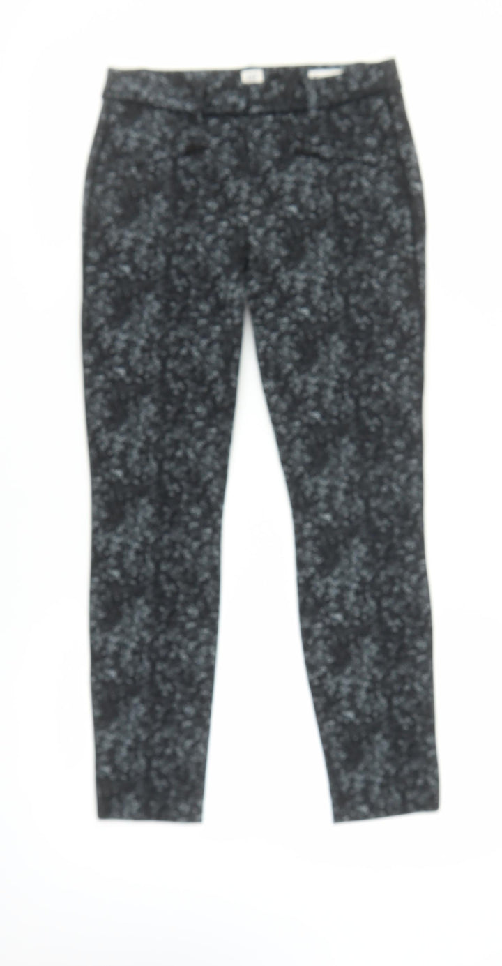 GAP Women's Black Skinny Ankle Trousers, 2XS, Floral