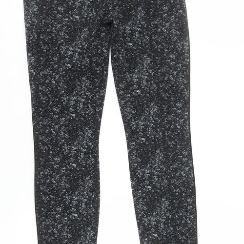 GAP Women's Black Skinny Ankle Trousers, 2XS, Floral