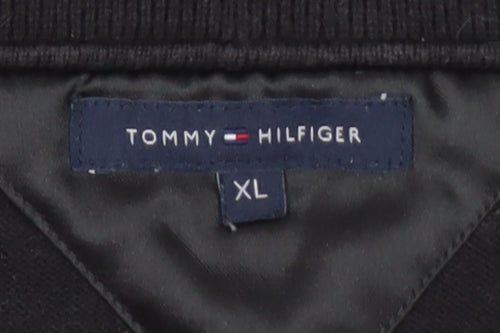 Tommy Hilfiger Women's Black Sequin XL Pullover Jumper
