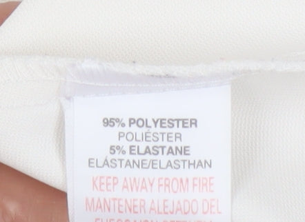 River Island Women's Ivory Fit & Flare Dress Size 10