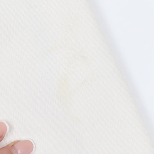 River Island Women's Ivory Fit & Flare Dress Size 10