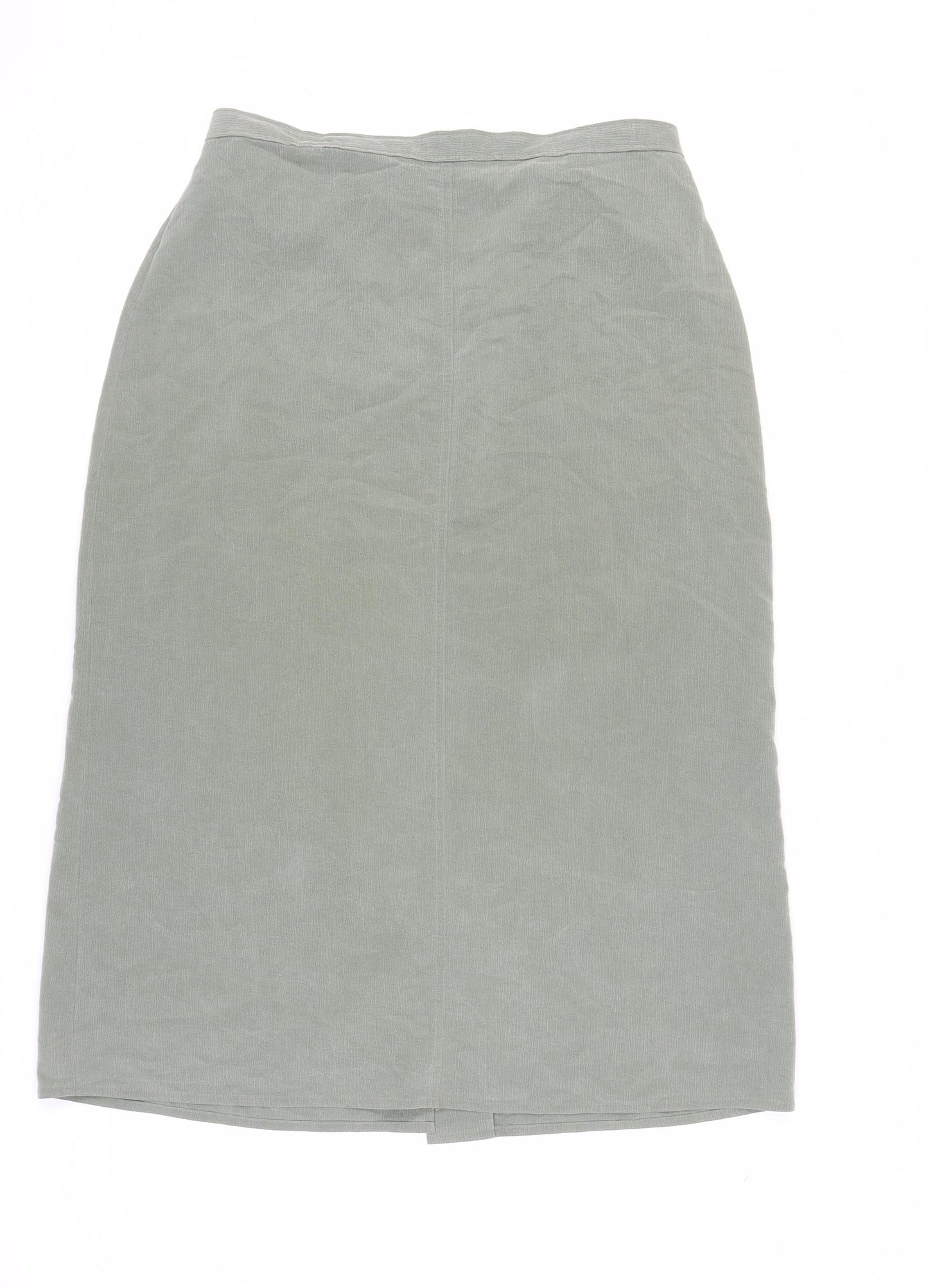 Style by EWM Women's Green Midi Pencil Skirt Size 16