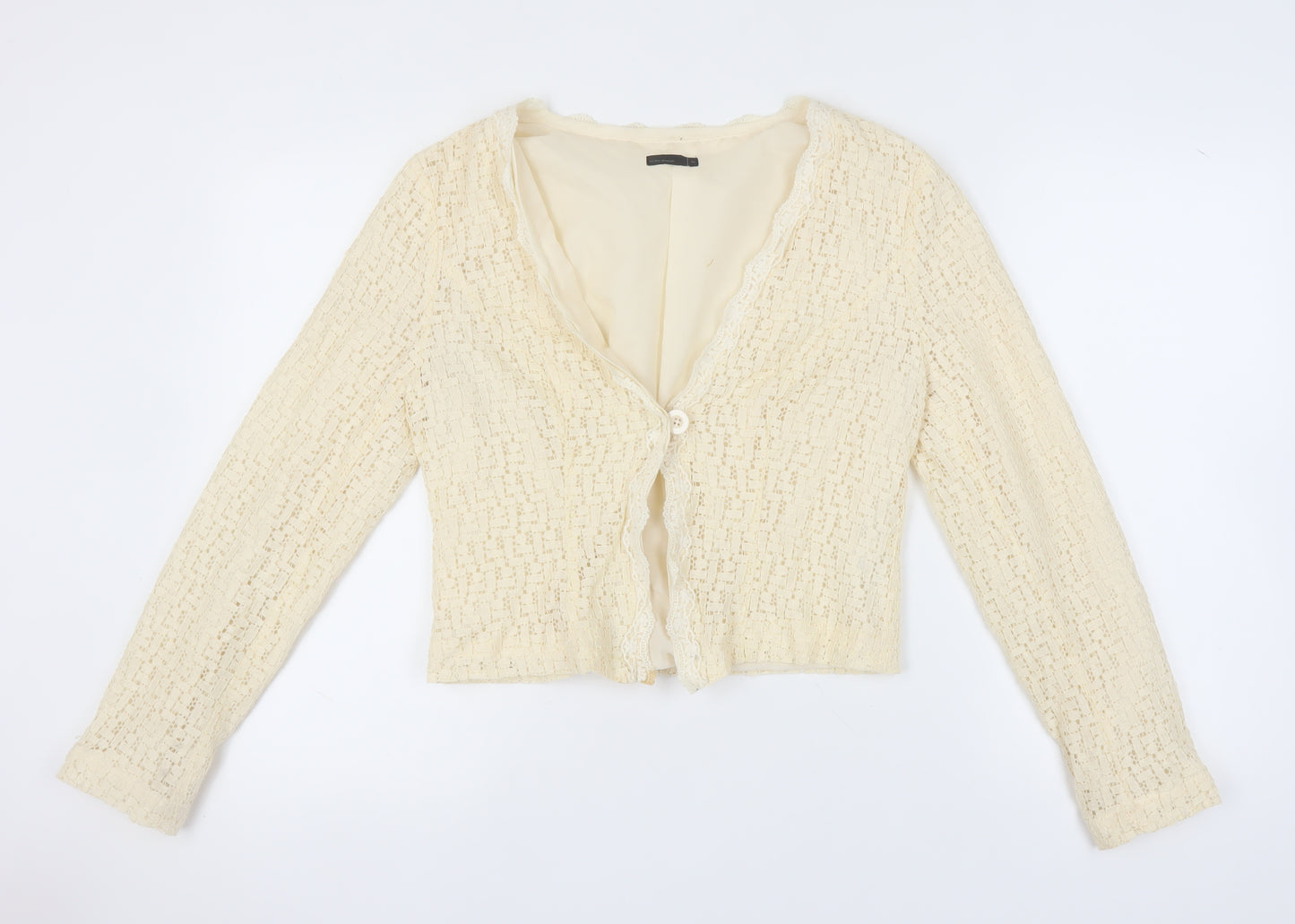 Vero Moda Beige Knit Cardigan, Size 12, Women's Wear