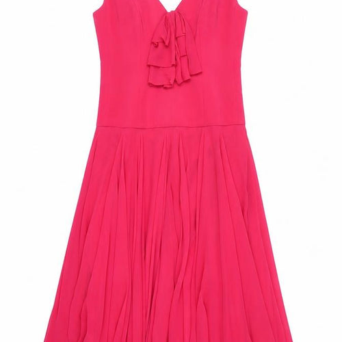 Tom Bowker Pink Women's Fit & Flare Party Dress Size 12