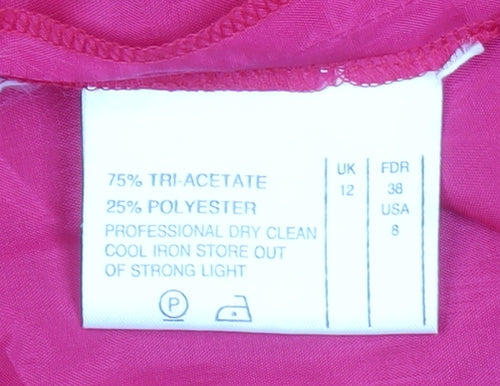 Tom Bowker Pink Women's Fit & Flare Party Dress Size 12