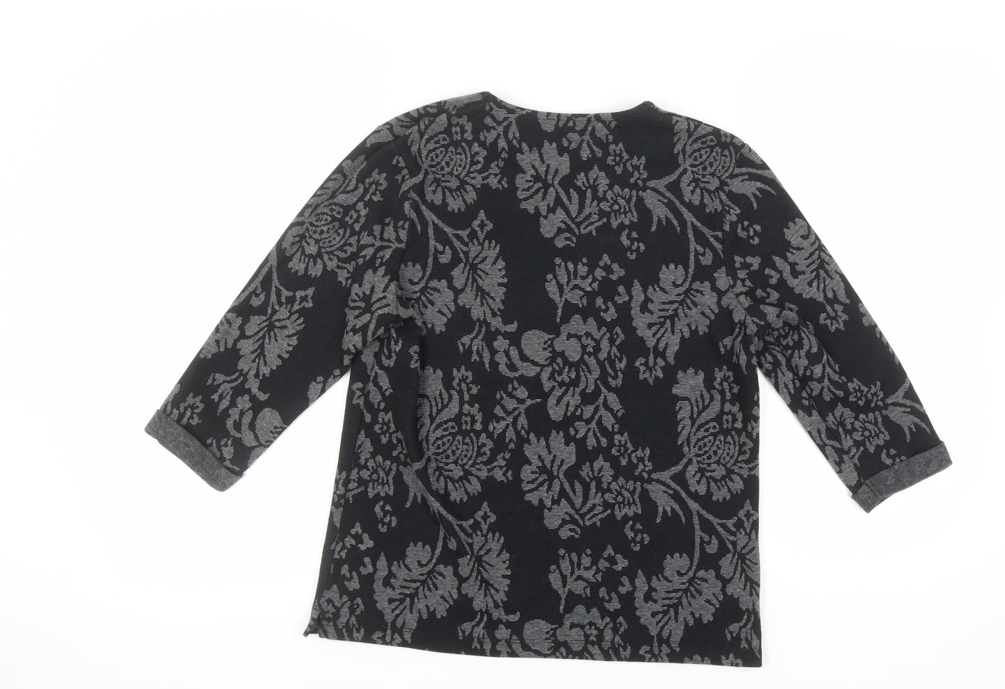 TIGI Women's Black Floral Jumper, Size 10
