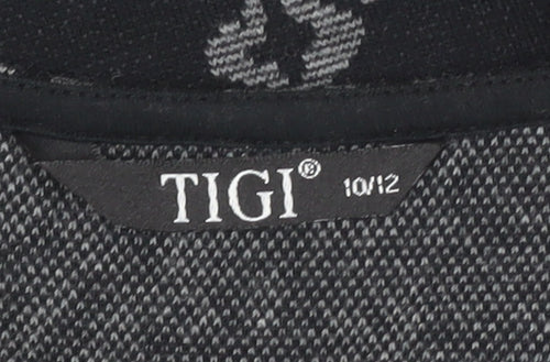 TIGI Women's Black Floral Jumper, Size 10