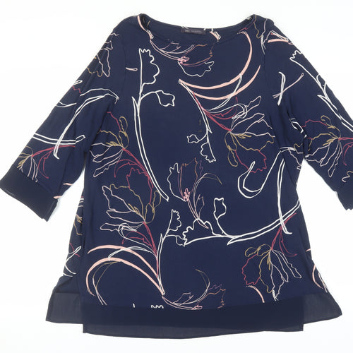 Marks and Spencer Women's Floral Blouse Size 18 Multicoloured