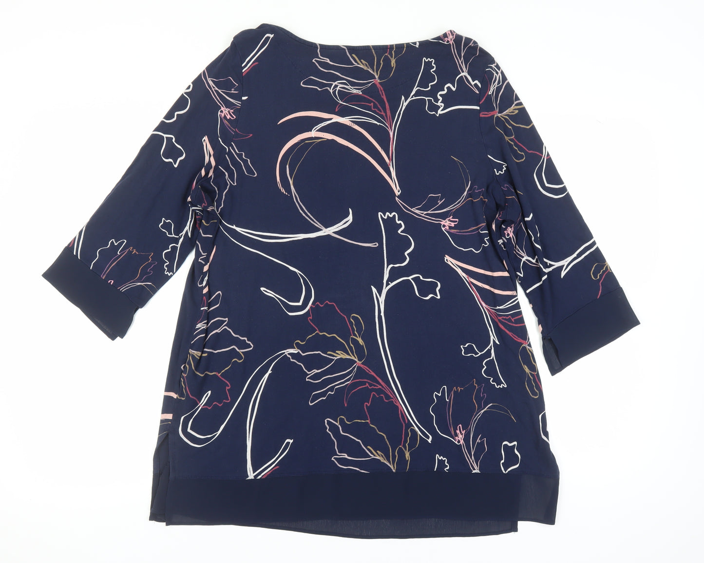 Marks and Spencer Women's Floral Blouse Size 18 Multicoloured