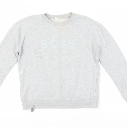 Hugo Boss Grey Crew Neck Unisex Sweatshirt M