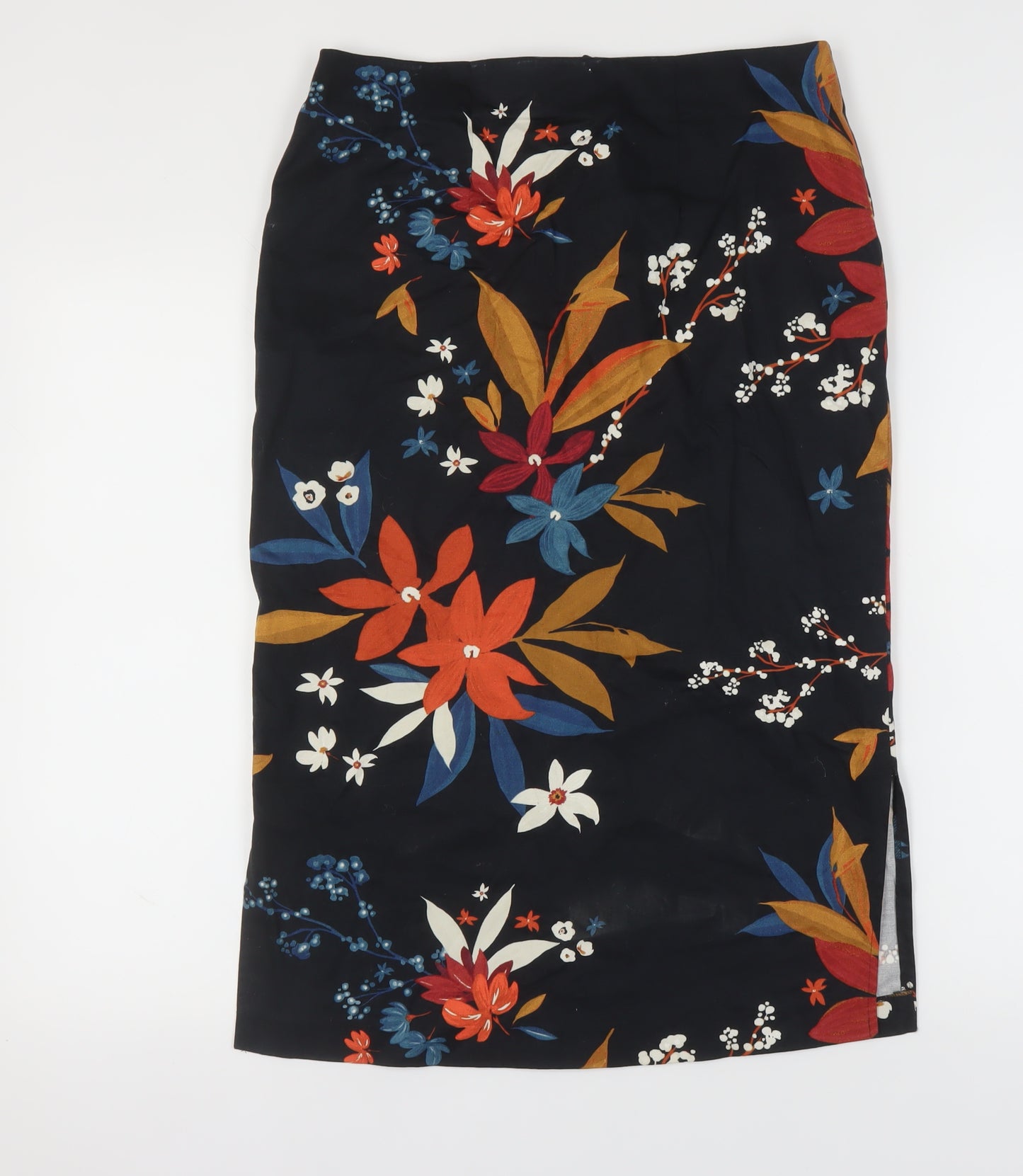 Marks and Spencer Women's Multicoloured Floral Pencil Skirt, Size 12
