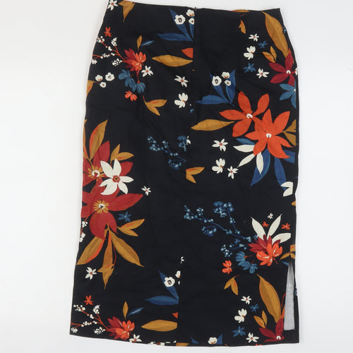Marks and Spencer Women's Multicoloured Floral Pencil Skirt, Size 12