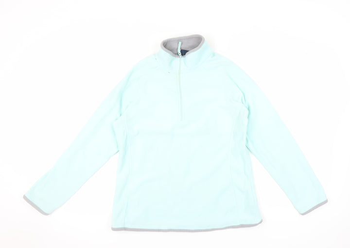 Mountain Warehouse Women's Blue Fleece Sweatshirt Size 14