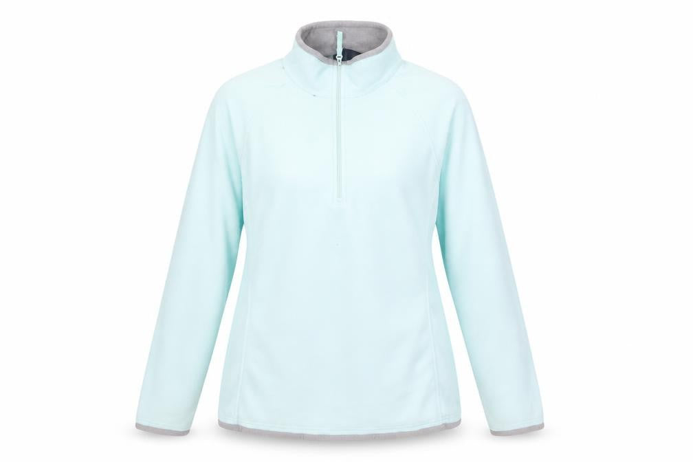 Front view of Mountain Warehouse Women's Blue Fleece Sweatshirt, size 14