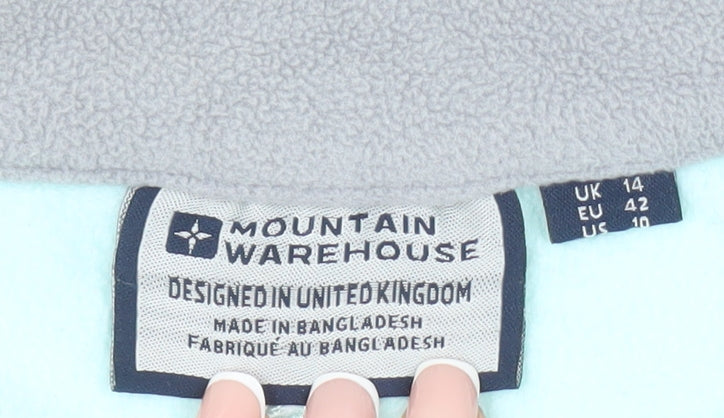 Mountain Warehouse Women's Blue Fleece Sweatshirt Size 14