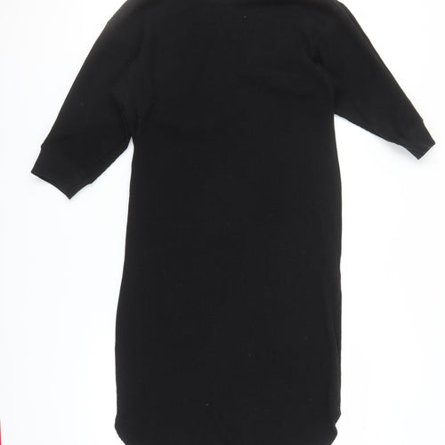 Uniqlo Women's Black Midi Dress S Casual Knit