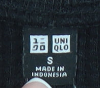 Uniqlo Women's Black Midi Dress S Casual Knit