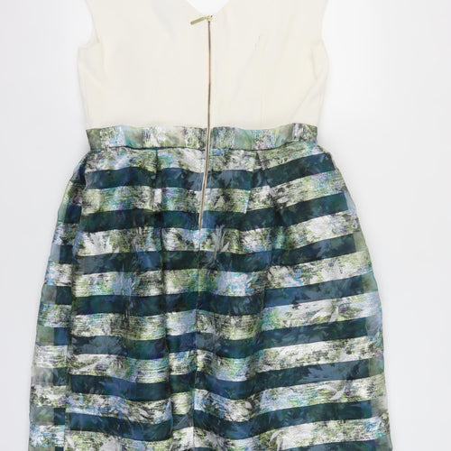 Closet London Women's Multicoloured Fit & Flare Dress Size 16