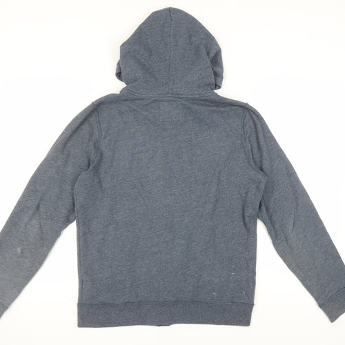 Hollister Men's Grey Full Zip Hoodie M