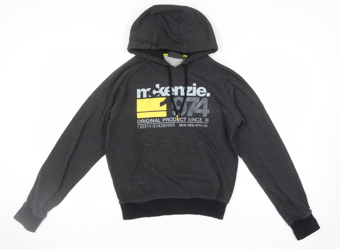McKenzie Men's Grey Pullover Hoodie S