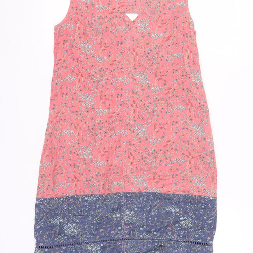 Next Petite Women's Multicoloured Floral Shift Dress Size 8