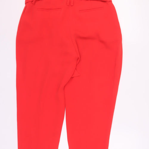 Boden Women's Red Paperbag Trousers 10 Plus