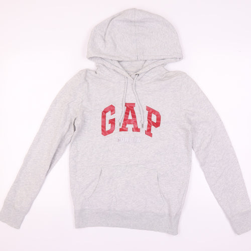 GAP Women's Grey Logo Hoodie, Size S, Casual Wear